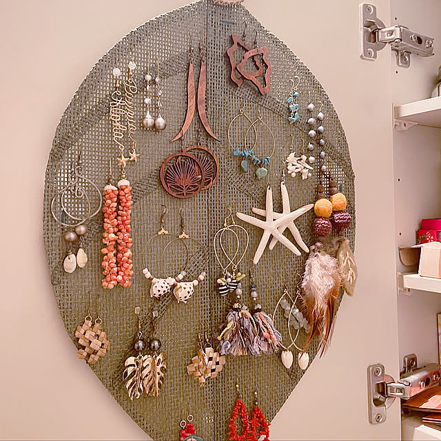 ピアスホルダー,ハンドメイド,DIY,スターフィッシュ,100均,ダイソー,Bathroom puuwaialohaの部屋