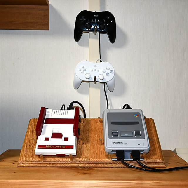 Lounge,ワトコオイル,ゲーム機収納,ミニファミコン,スーパーファミコンミニ,ゲーム収納 carbonaraの部屋