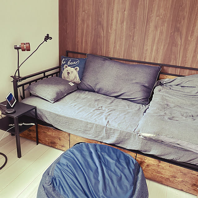 子供部屋 男の子,ニトリ,男前,Bedroom,クッションカバー tomatoの部屋