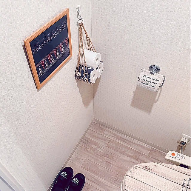 Bathroom,麻紐,ハンドメイド,見せる収納,トイレットペーパー収納,ハンモック収納,イベント参加,吊り下げ収納,狭いトイレ,お久しぶりです♡ hanaの部屋