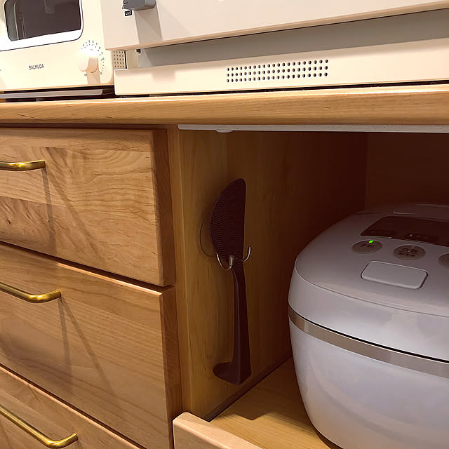 セリア,引っかけ収納,立つしゃもじ,しゃもじの置き場所,Kitchen maiの部屋