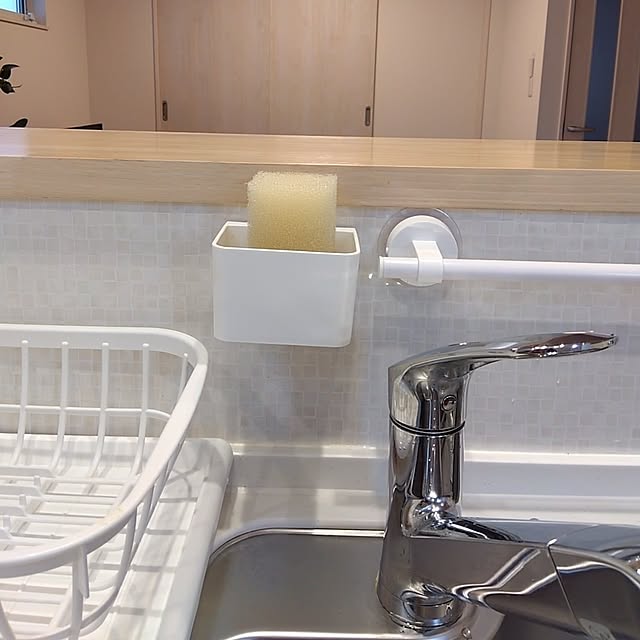 Kitchen,スポンジ置き場,すっきり暮らす,プチプラインテリア,百均,ダイソー akoaの部屋