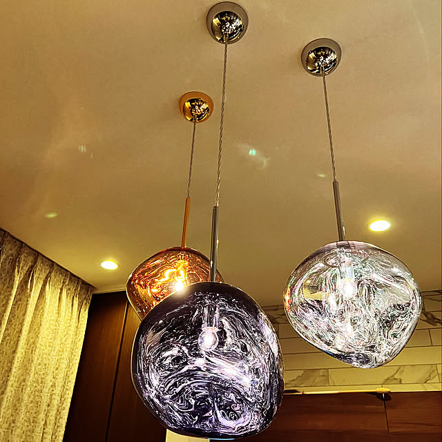 トムディクソン（Tom Dixon ）,ゴールドインテリア,Lounge cyomeyamaの部屋