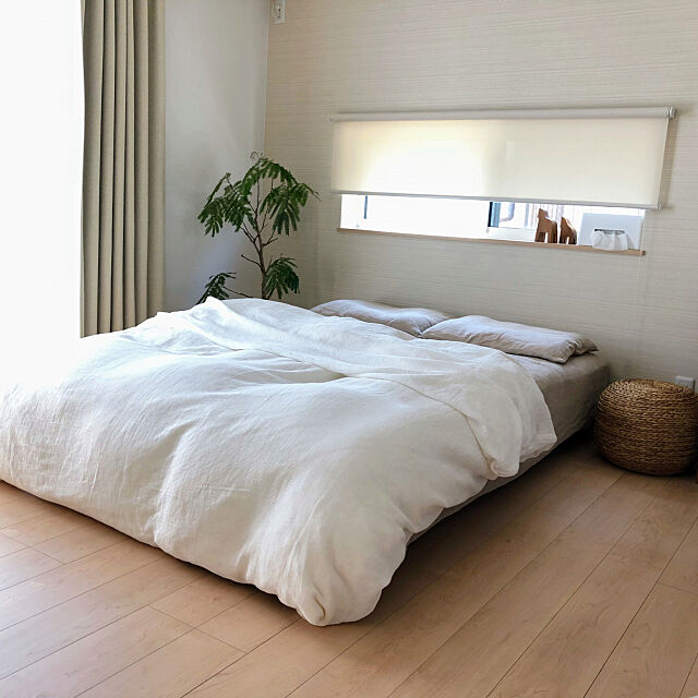 Bedroom,ACTUS,無印良品,エバーフレッシュ,主寝室,寝具,植物のある暮らし,シンプル takeboo3の部屋