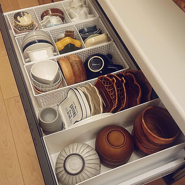食器棚,小皿収納,100均,LIXIL,ライトグレイン,アレスタ ライトグレイン,カップボード,Kitchen yu-の部屋