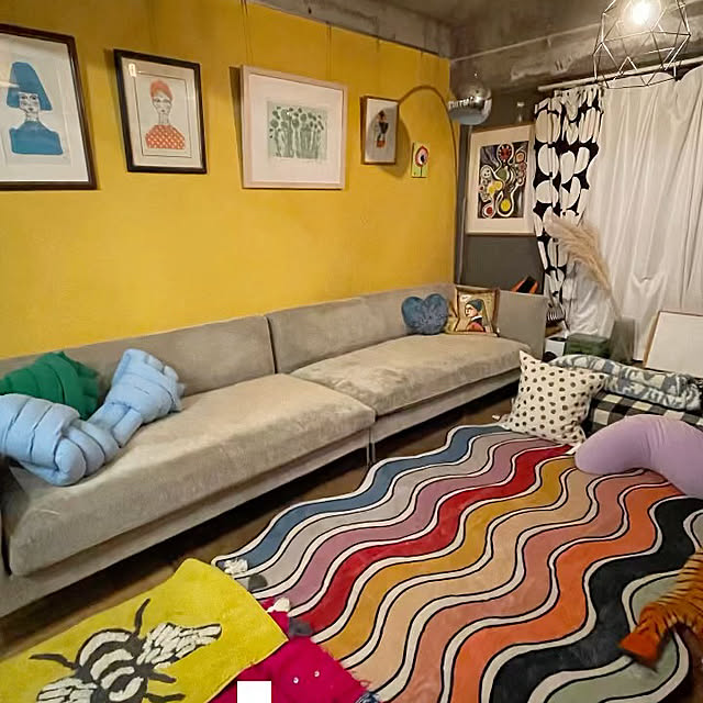 Lounge,カラフル,アートパネル,カラフルインテリア booの部屋