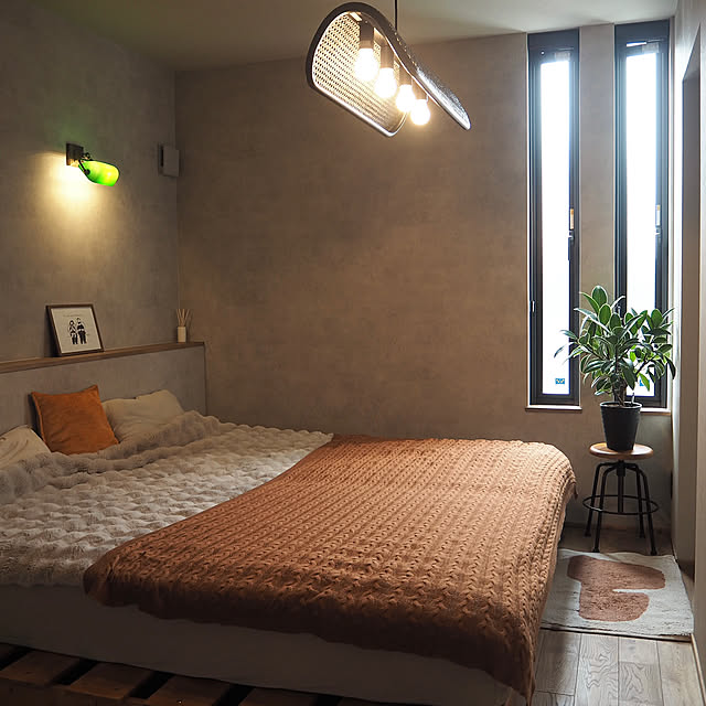 Bedroom,BRID,照明,ペンダントライト,ベッドルーム,寝室,春の模様替え Sakkinの部屋