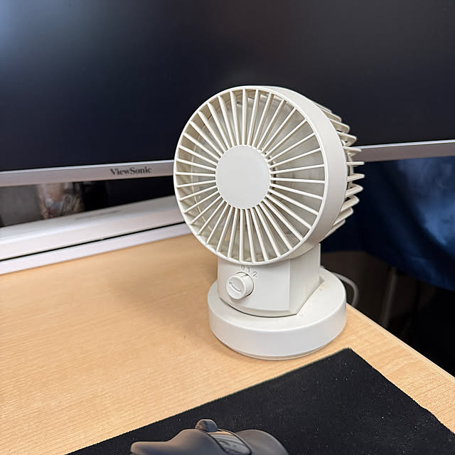 My Desk,無印良品,扇風機,雑貨 sakakenの部屋