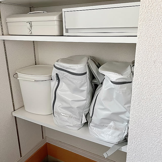 Entrance,防災リュック置き場,防災,無印良品,建売 kotokoの部屋