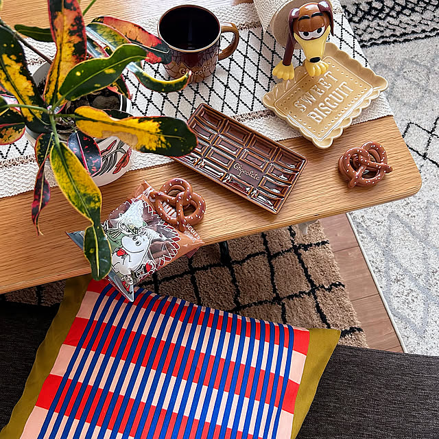 My Desk,ときめきアイテム,IKEA,クッション,ムーミン,いいね、フォロー本当に感謝です♡,THREEPPY,食器,ラグ,マグカップ,カラフルインテリア,イケヒコ,アラビア,journal standard Furniture bubueの部屋