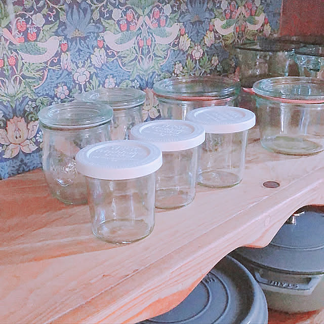 収納グッズ,iwaki 耐熱ガラス容器,冷蔵庫収納,ホワイトナチュラル,Kitchen milkcocoaの部屋