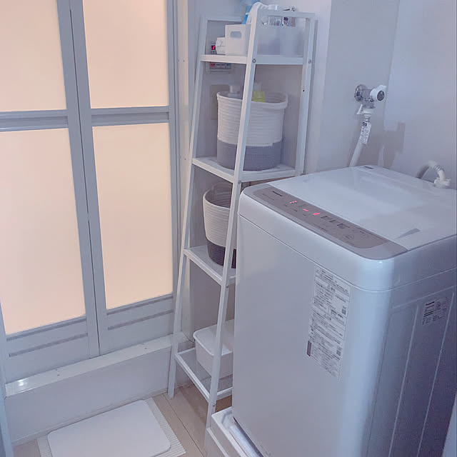 洗濯物入れ,IKEA,一人暮らし,賃貸,1R,ニトリ,100均,Bathroom nigの部屋