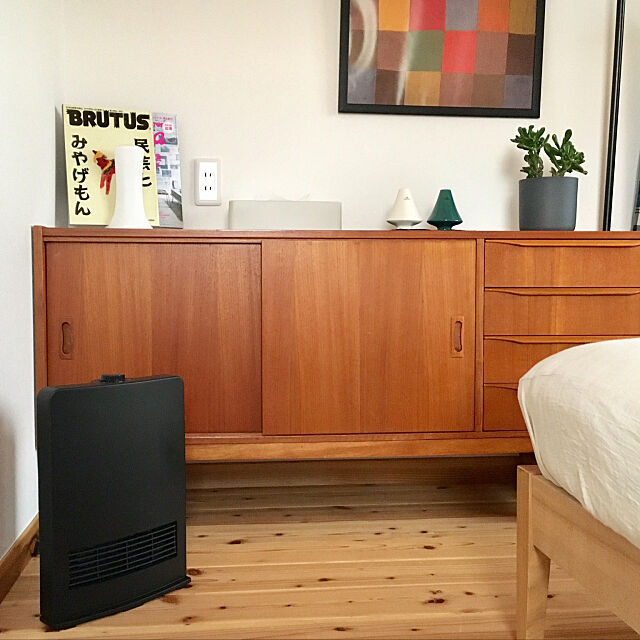 Bedroom,セラミックファンヒーター,山善,宇宙の木,ideaco,山善セラミックヒーター,H&M HOME tatsuyaの部屋