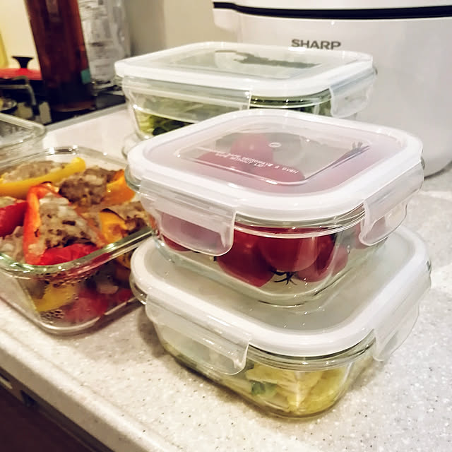 Kitchen,シンプルライフ,ニトリ,マンション暮らし,シンプル,保存容器 ponの部屋