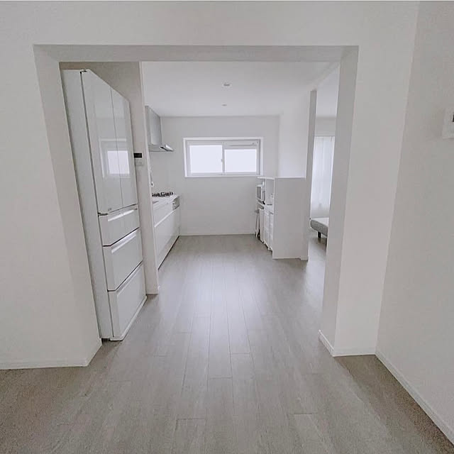 団地,すっきり♡,白×グレー,シンプルインテリア,生活感なくしたい,目指せ！ミニマリスト,目指せ！収納8割,キレイを保ちたい,Kitchen Kaori39の部屋