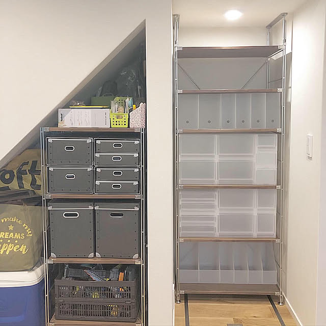 MUJI収納,無印良品 収納,階段下収納,My Shelf,ナチュラル,無印良品 Macoの部屋