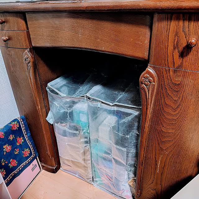 Overview,使い方いろいろ,3COINS,クリアボックスバッグ縦 puuuの部屋