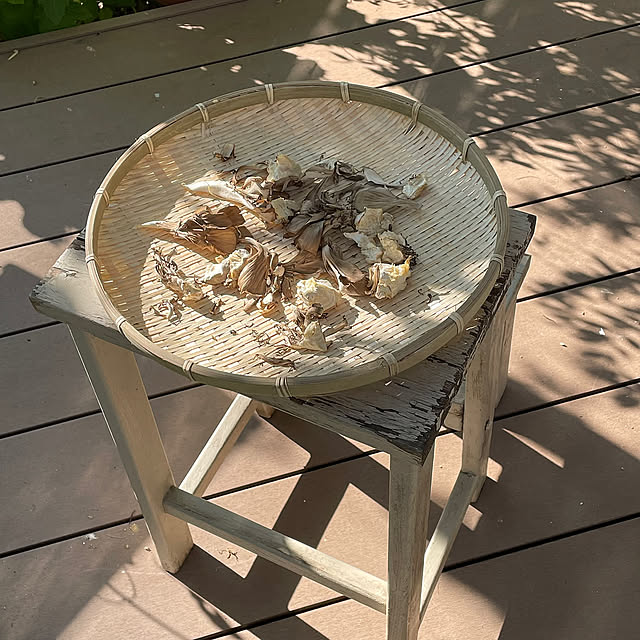 My Desk,干し野菜用の竹ざる,バタフライピー茶,ご近所さんに感謝,ダイソーのランチョンマット,ダイソーの竹ざる,朝ごはん,nobiko飯,ナチュラルインテリア,ダイソー雑貨,イベント参加,複数枚投稿 nobikoの部屋