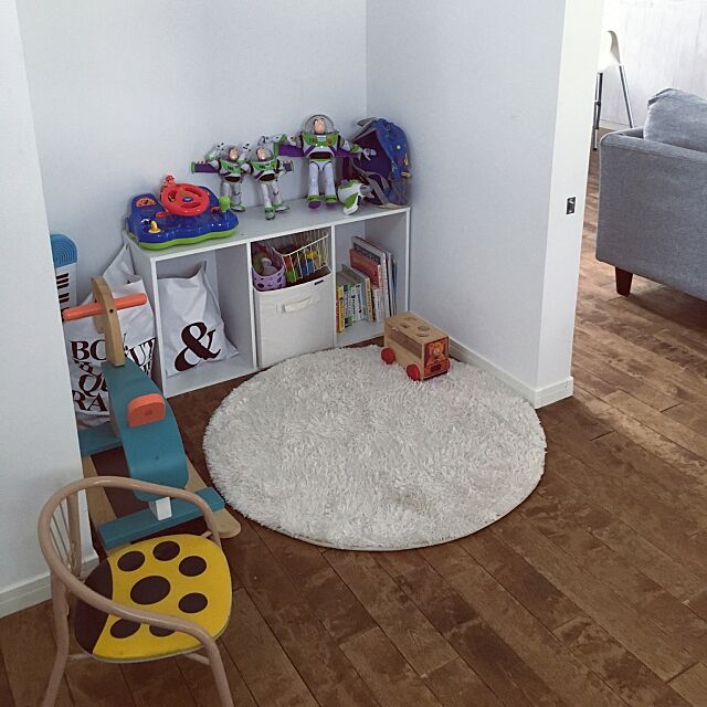 Overview,カラボ,ニトリラグ,mo.no.tone,おもちゃ収納,息子の部屋,無垢の床 nao70の部屋