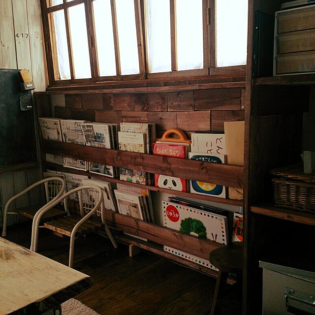 My Shelf,DIY,本棚,絵本,板壁,SPF材,久しぶりの大物DIY nonの部屋