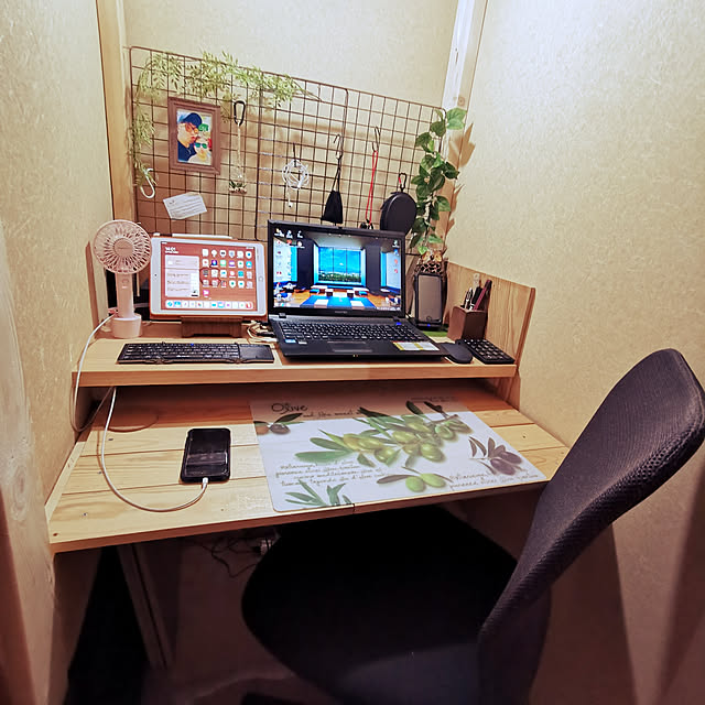 My Desk,DIY,ハンドメイド,日曜大工,カウンター,賃貸,在宅ワーク,PCデスク,和室,床の間,テレワーク,2×4材,リメイク,おうち時間 28ch_kの部屋