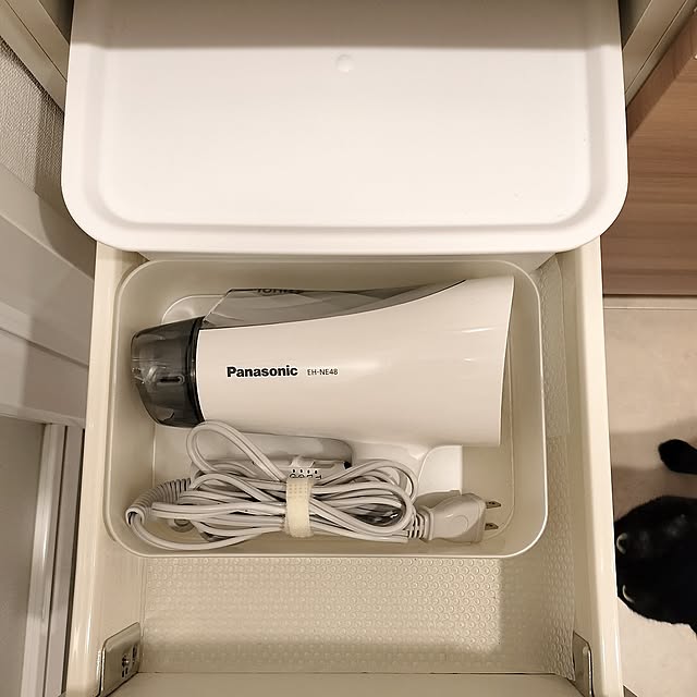 Bathroom,ドライヤー収納,シンプル,北欧,シンプルインテリア,北欧インテリア,パナソニック,洗面台,猫と暮らす家 sakuraの部屋