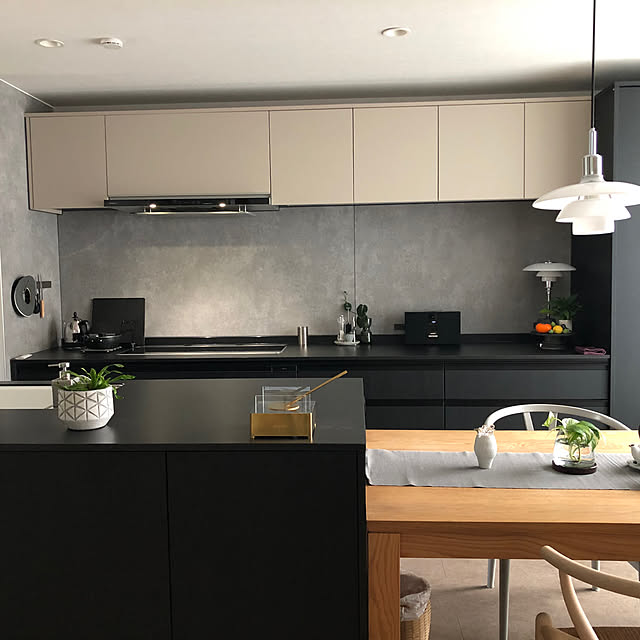 Kitchen,北欧モダン,照明,ダイニング,ルイスポールセン,小さな幸せ,丁寧な暮らし,フォロー&いいね ありがとうございます♡,読んでくれてありがとうございます♡,夫婦ふたり暮らし,Lクラス Panasonic Rororiの部屋