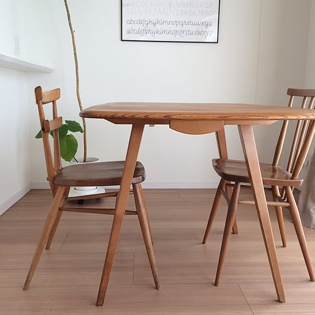 アンティーク,アーコールチェア,アーコール,ercol,ナチュラル,My Desk Roloの部屋