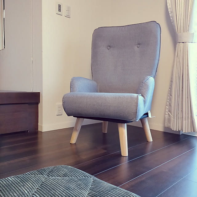 Lounge,RoomClipショッピング,一人がけ椅子,暮らし見直しキャンペーン,ハイバックチェア,回転式チェア,本日到着,回転式・チェア,ありがとう♡,グレーインテリア,当選ありがとうございます❤︎,組立家具 harugakitaの部屋