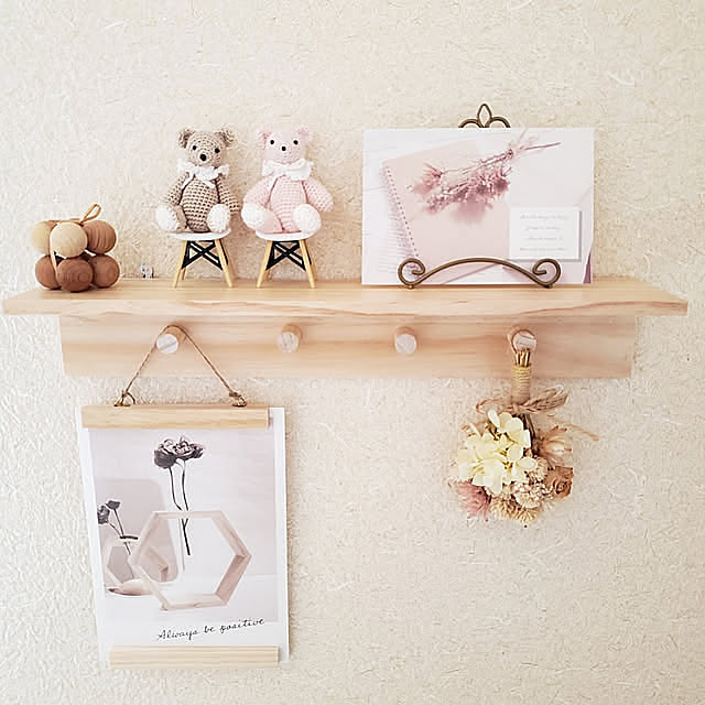 My Shelf,新生活,賃貸でも楽しく♪,賃貸でも可愛く♪,賃貸,姉妹部屋,子供部屋,ナチュラルインテリア,ナチュラル,ダイソー,ダイソーの板,プチプラ,韓国インテリア,癒し,飾り棚DIY,ディスプレイコーナー,6畳,築25年以上,フォロー&いいね ありがとうございます♡,和室,aikko ちゃんの作品♡,プチプラリメイク,100均リメイク,プチプラ簡単♪,Daiso,忍者ピン,aikkoちゃん♡のチビくまちゃん pinonの部屋