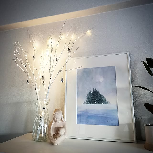 クリスマス,クリスマス雑貨,ナチュラル雑貨,ブランチツリー,水彩画 rikonekoの部屋
