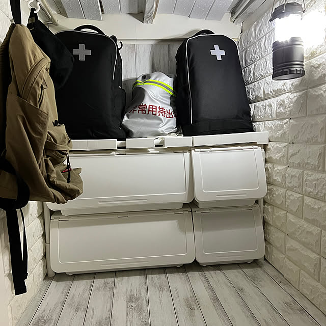 アイリスオーヤマ,押入れリメイク,防災グッズ置き場,防災リュック,防災,Bathroom yukarimamaの部屋