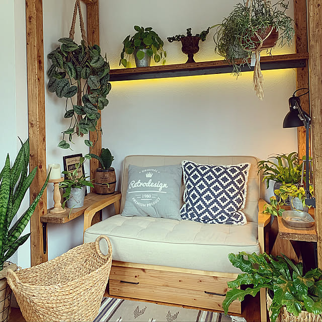 健康,グリーンのある暮らし,NO GREEN NO LIFE,ハンギングプランツ,NO DIY NO LIFE,植物,ボタニカル,ボタニカルインテリア,DIY,スキンダプサス,カフェ風,観葉植物,ナチュラルインテリア,おうちカフェ,プラントハンガー,リプサリス,GOGYOU FACTORY,My Shelf UGの部屋