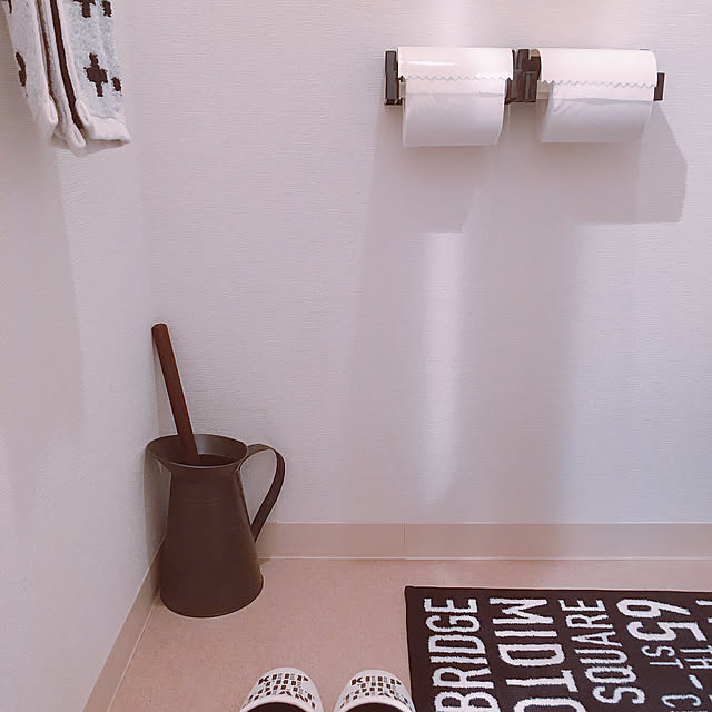 モノトーンインテリア,モノトーン,トイレ,トイレブラシ,REDECKER,Bathroom Koshianの部屋