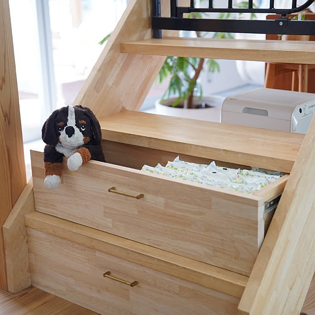 Lounge,DIY,引き出し収納,スケルトン階段,引き出しDIY,おもちゃ収納DIY,おもちゃ収納 puchiの部屋