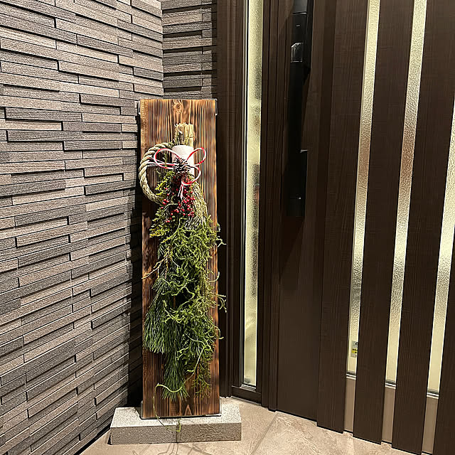 Entrance,お正月,しめ縄飾り,お正月インテリア,ハンドメイド,DIY,ドライフラワーのある暮らし flower_artist_Jの部屋