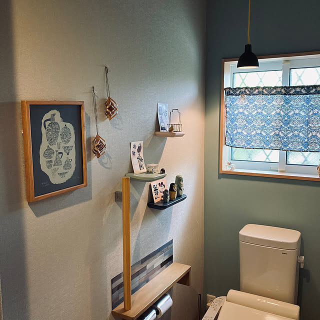 Bathroom,トイレのインテリア,カメラマーク消し,ヒノキクラフト,トルボー120,木の香り,BIRDS’ WORDS,香りと暮らす,飛騨産業のアロマオーナメント,Hida walking123の部屋