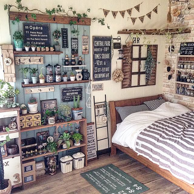 Bedroom,ナチュラル,100均,リメイク,セリア,キャンドゥ,ダイソー,DIY arch.to.meetの部屋