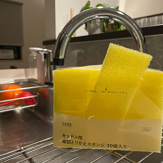 毎回とりかえスポンジ,キッチン,リシェルSI,タッチレス水栓ナビッシュ,LIXILキッチン,注文住宅,ZEH住宅,カインズホーム,ノーブルホーム,Kitchen love_january24の部屋