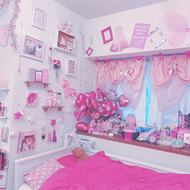 IKEA,ピンクインテリア,Bedroom yuiの部屋