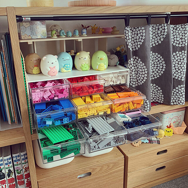 ニトリ,LEGO収納,LEGO,無印良品,My Shelf,スタッキングシェルフ,すみっコぐらし,レターケース,色別収納 kaerunoameriの部屋