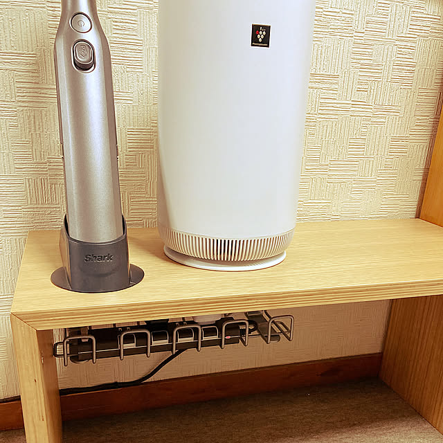 コの字の家具,無印良品,タップ,配線,My Shelf,空気清浄機,ルンバ Toyokiの部屋