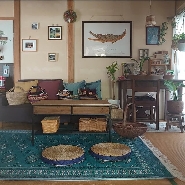 My Desk,レトロ,古い家,お家で楽しむ,生活を楽しむ,古い家の暮らし,畳,和室,くつろぐ空間,木のカメラ手作り,窓辺,観葉植物のある暮らし,かご,こどもの日の午後の和室 fukuの部屋