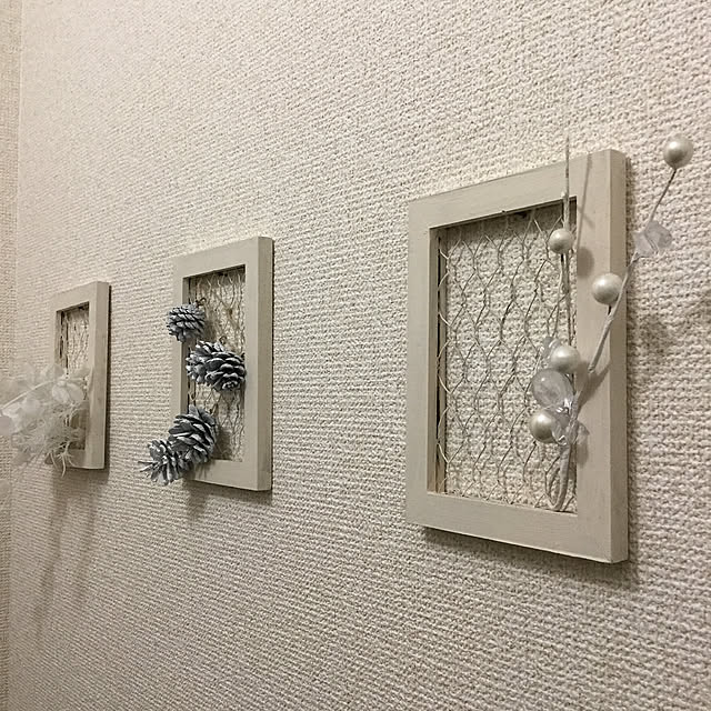 Bathroom,メッシュフレーム,フェイクグリーン,10000人の暮らし,ナチュラル,セリア,妻のお気に入り,壁面収納,レトロ,100均,北欧,DIY,アンティーク Tsuyoshiの部屋