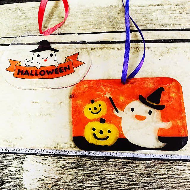 不器用です…,プラ板,ハロウィン,ダイソー,写真下手,イベント参加,ハンドメイド,ねこが好き,チャーム,Lounge sarappaの部屋