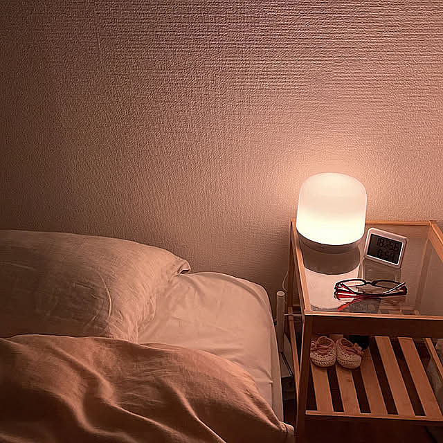 Bedroom,Wiz スマートライト,快眠,IKEA,ニトリ,賃貸,2LDK,2人暮らし,賃貸でも諦めない！,『RCカントリー倶楽部☆』 akoの部屋