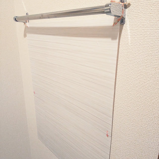 Bathroom,マスキングテープ,賃貸,3DK,DIY,そうじを楽にする,プラダン,リメイクシート,キズ防止,100均,セリア,タオル掛け,賃貸でも楽しく♪,洗面所 waの部屋