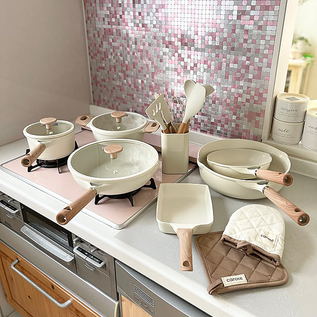 Kitchen,カローテ,カローテのキッチンツール,カローテのフライパンセット,この秋、買ってよかったもの,キッチン用品,ナチュラル choco-curiの部屋