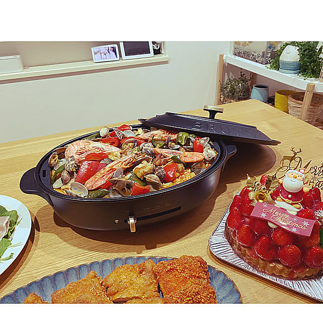 Kitchen,記録用ですのでお気遣いなく♡,BRUNOメニュー,クリスマスメニュー,クリスマスケーキ,オーバルホットプレート,BRUNO,クリスマス,観葉植物,ナチュラル,グリーン,インテリア,子どもと暮らす,植物のある暮らし,観葉植物のある暮らし,ナチュラルな暮らし,子どものいる暮らし shiho-home.の部屋