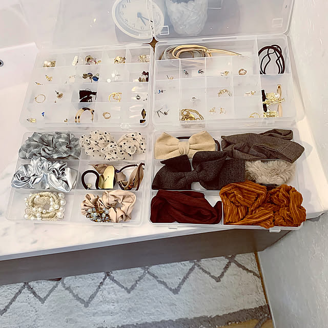 Bathroom,セリア,100均収納,100均,ヘアゴム収納,ヘアアクセサリー,アクセサリー収納,seria,SIKIRI,新生活 Minteaの部屋